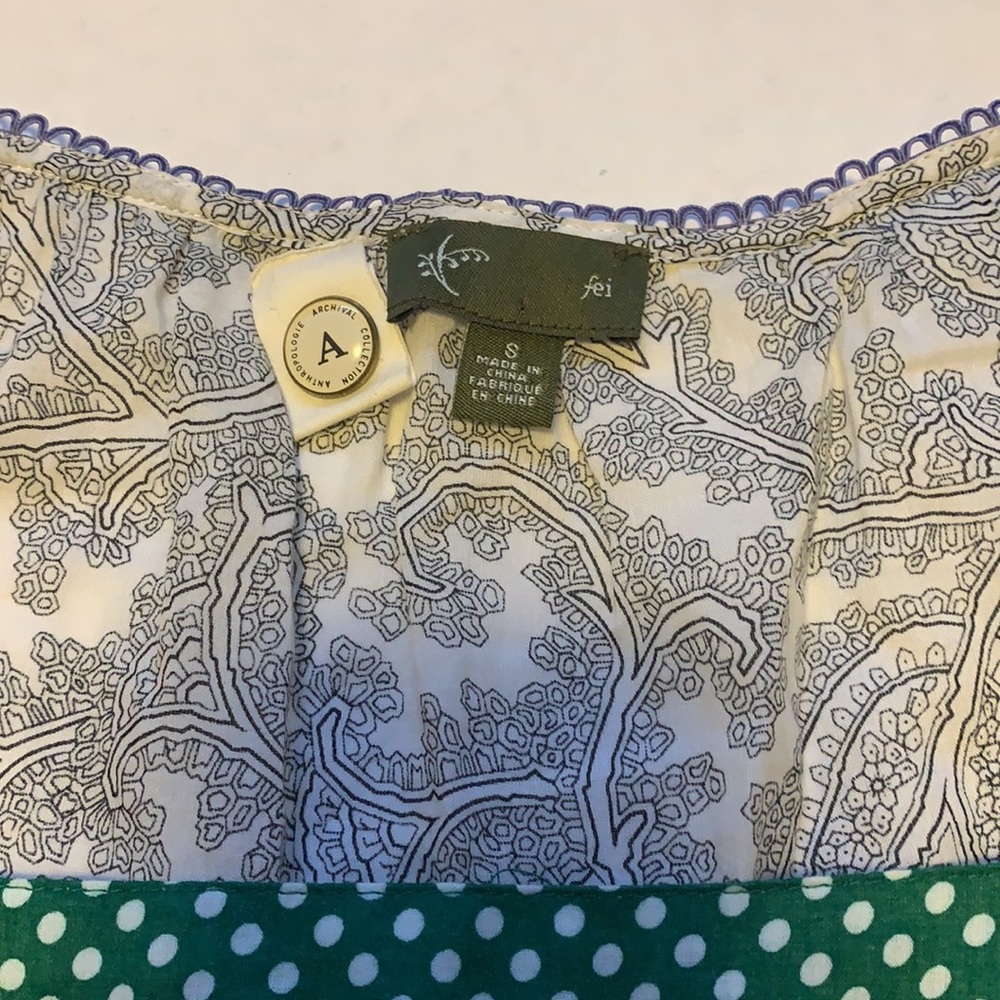 Anthropologie Fei Multicoloured Floral Boho Blouse - Women’s Size Small - Picture 8 of 9